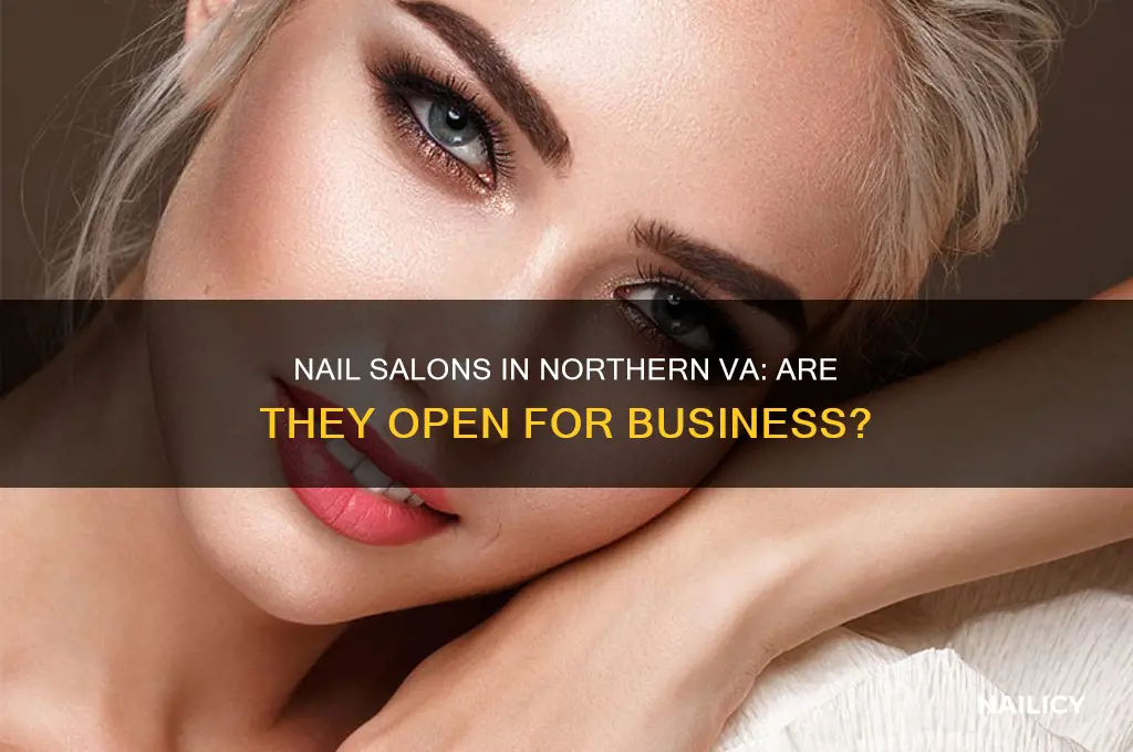 are nail salons open in northern va