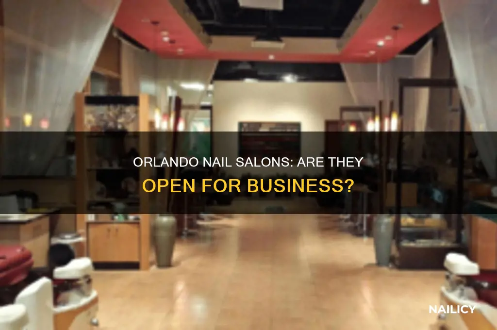 are nail salons open in orlando