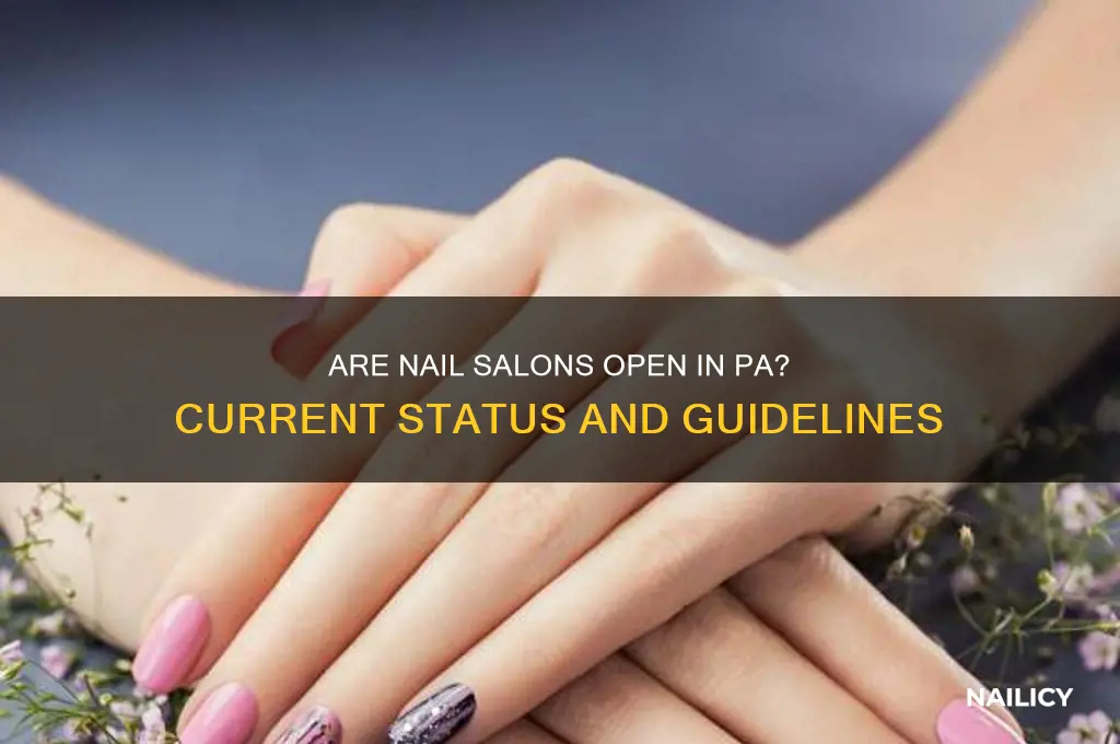 are nail salons open in pa
