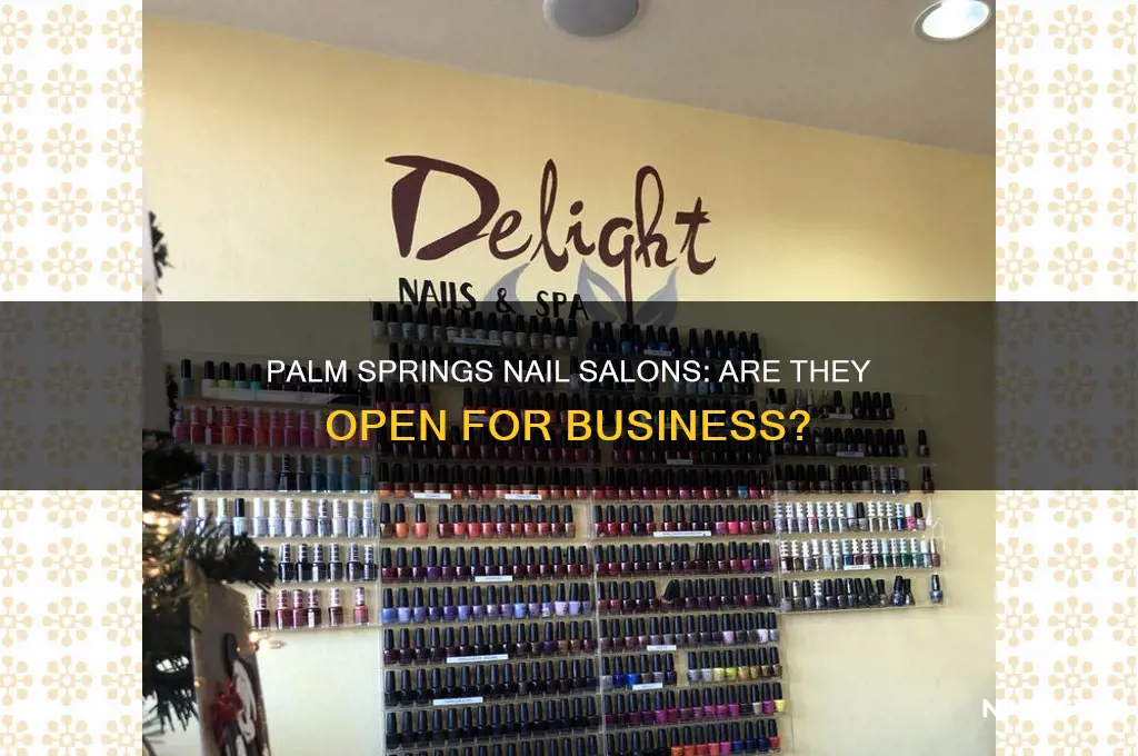 are nail salons open in palm springs