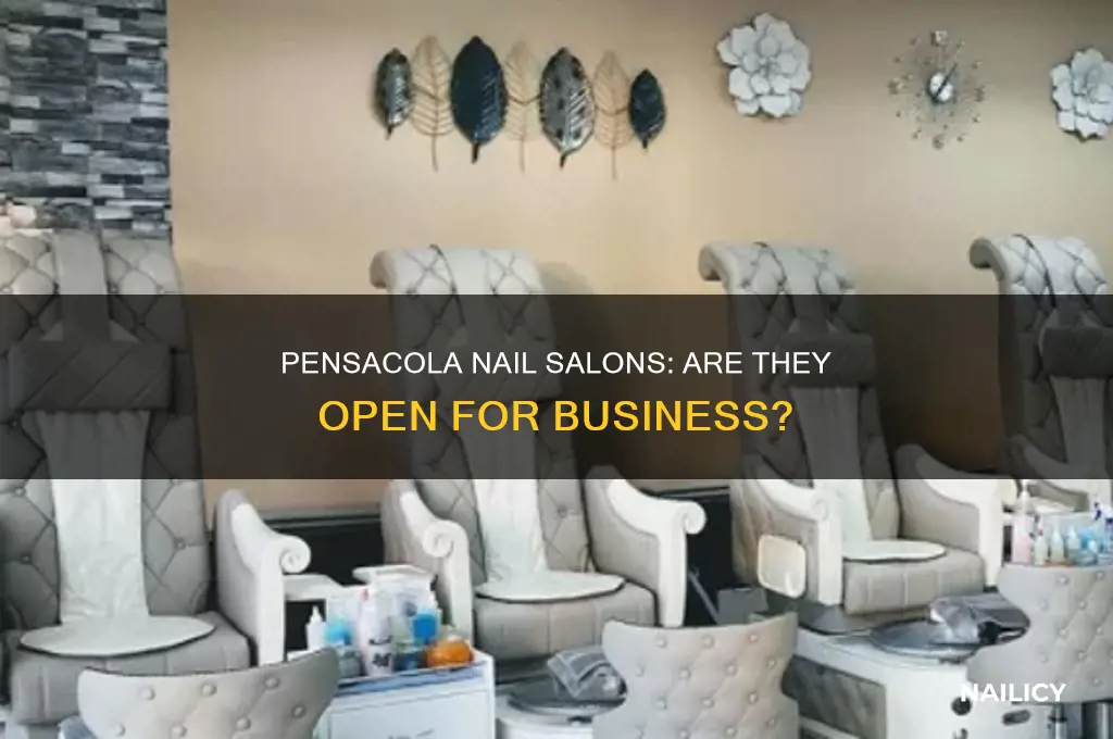 are nail salons open in pensacola