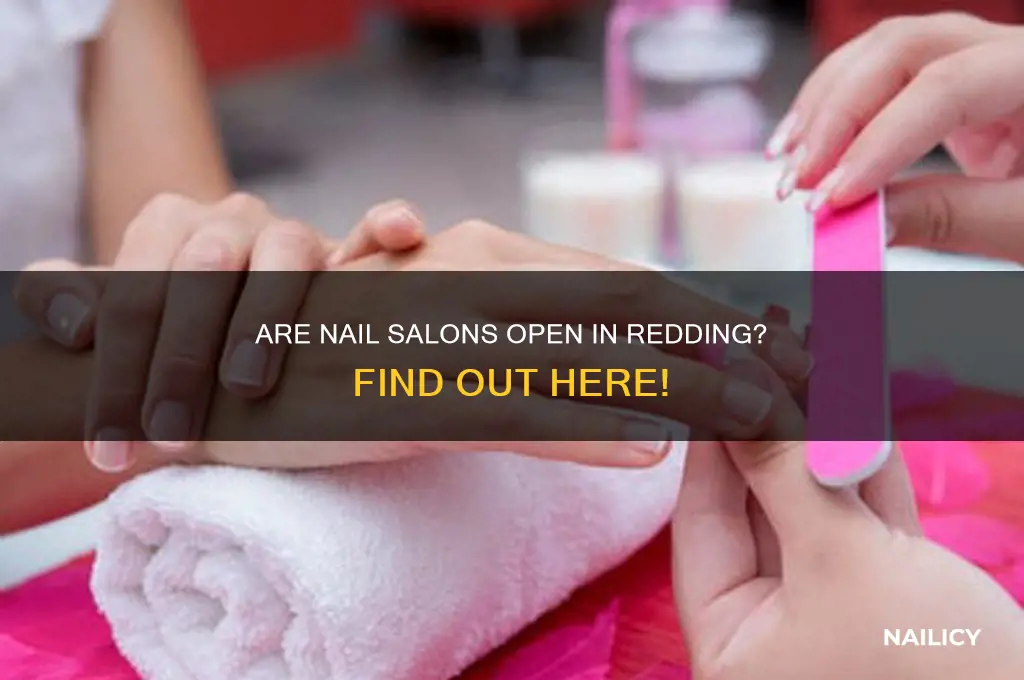 are nail salons open in redding