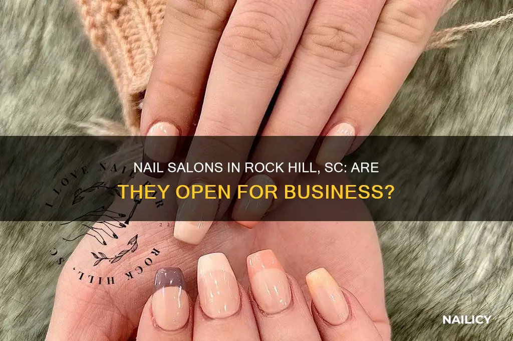 are nail salons open in rock hill sc