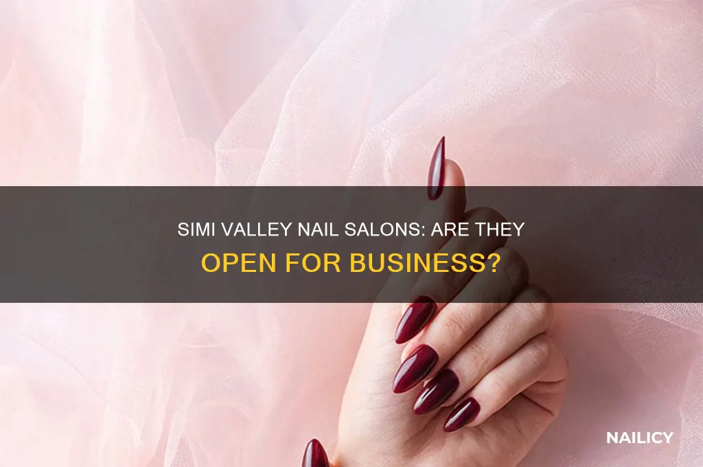 are nail salons open in simi valley