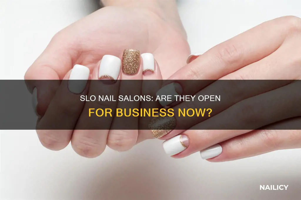 are nail salons open in slo