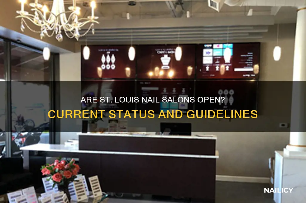 are nail salons open in st louis
