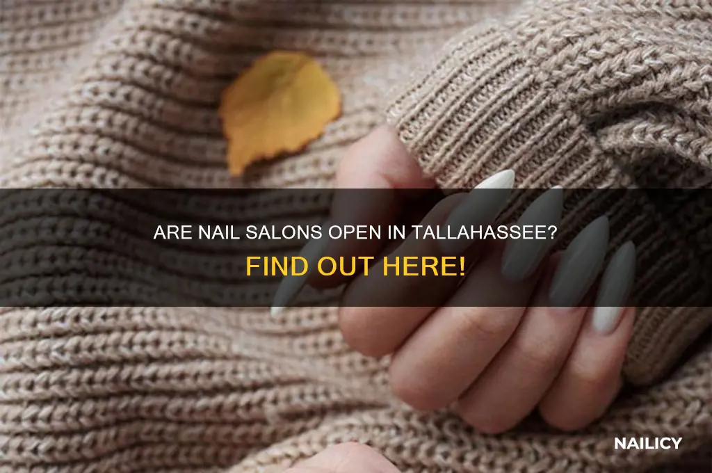 are nail salons open in tallahassee