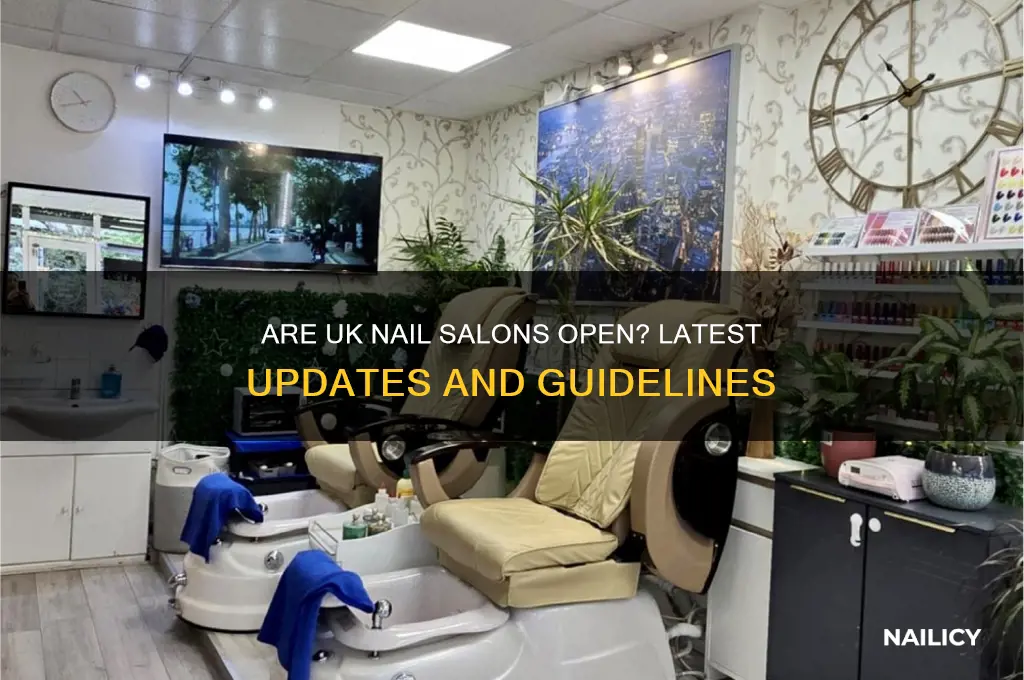are nail salons open in the uk