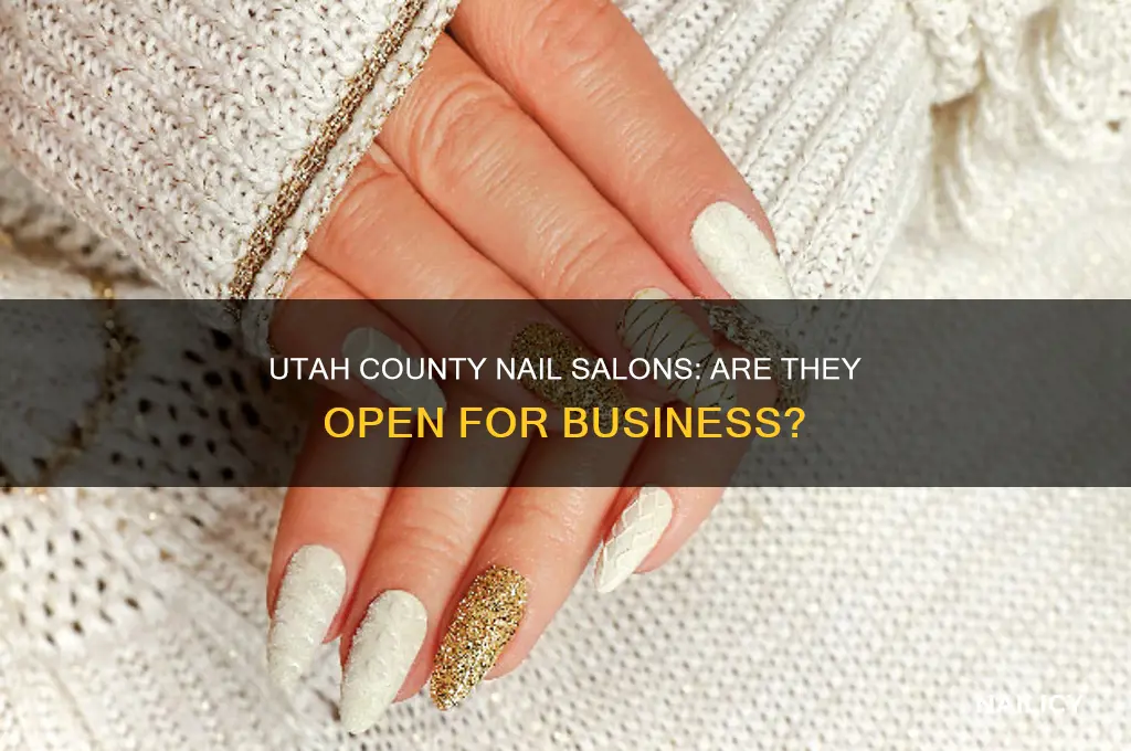 are nail salons open in utah county