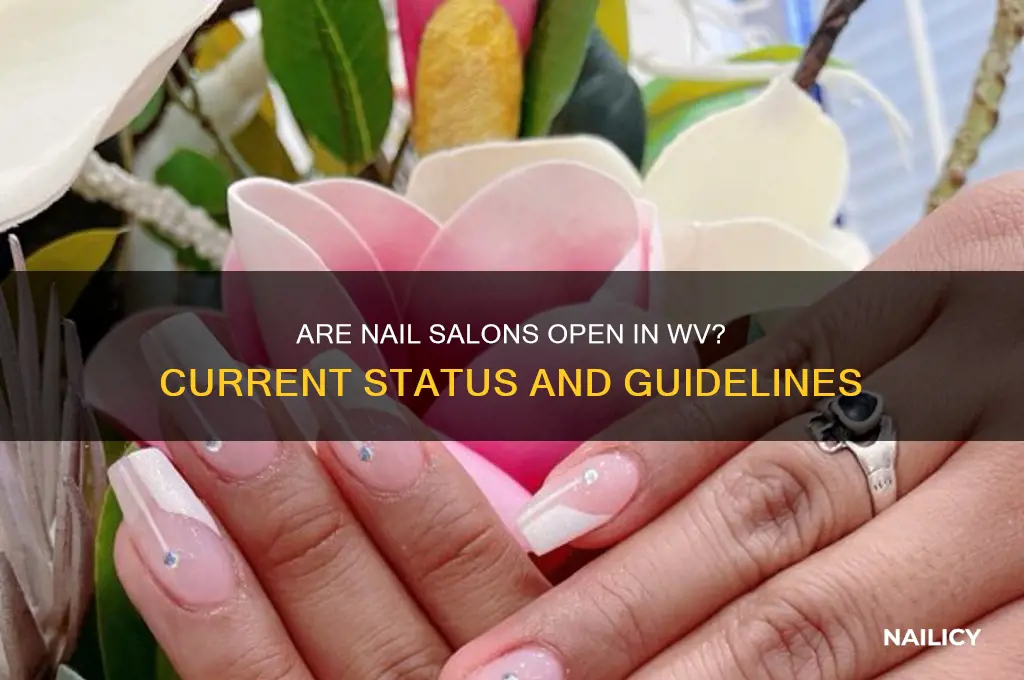 are nail salons open in wv