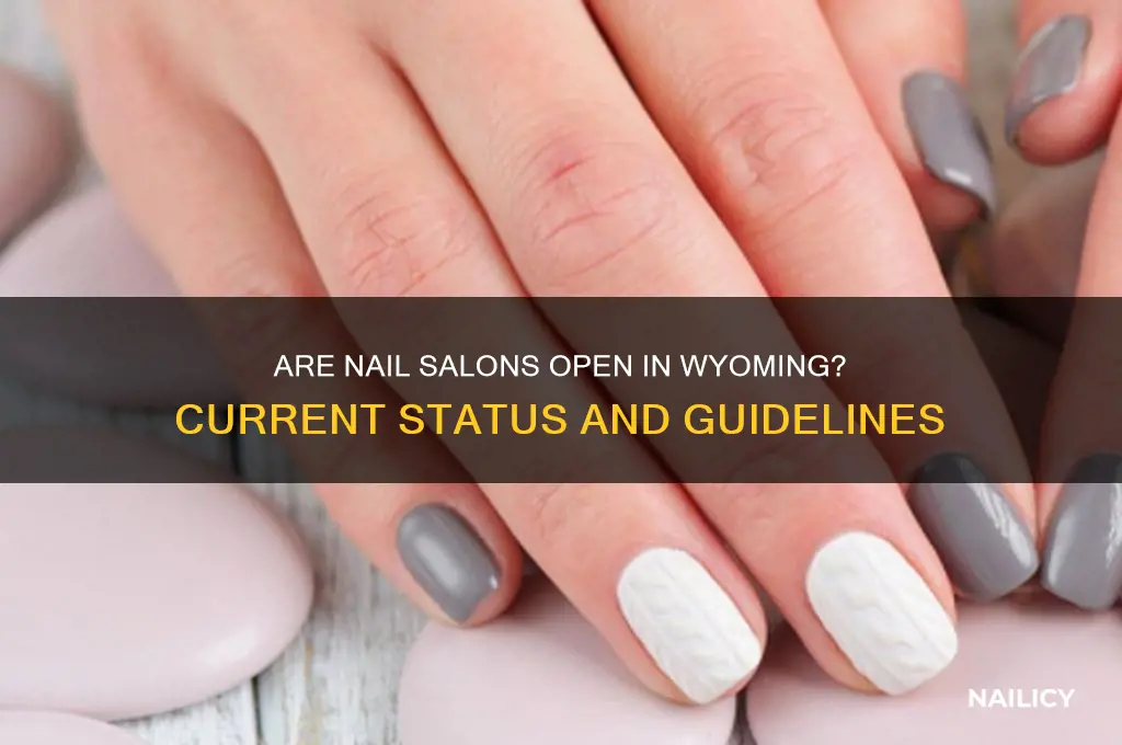 are nail salons open in wyoming