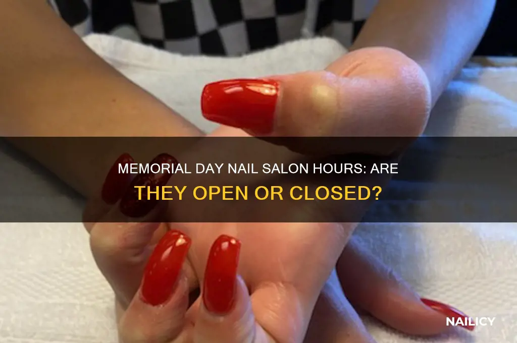 are nail salons open memorial day