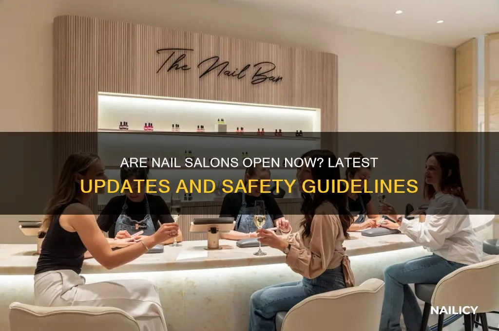 are nail salons open now