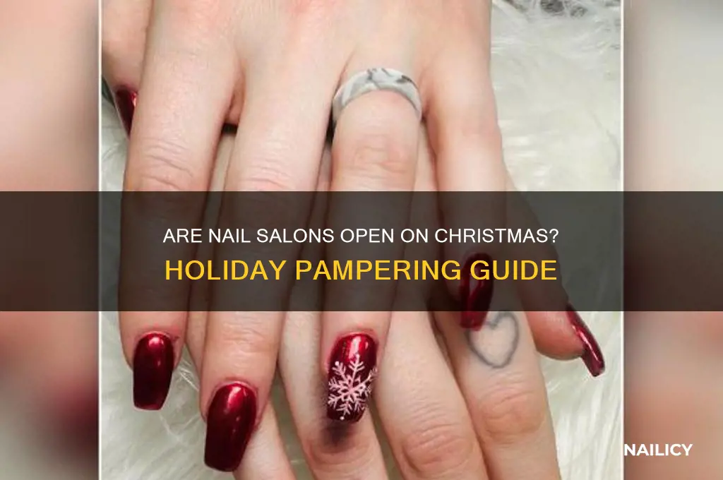 are nail salons open on christmas