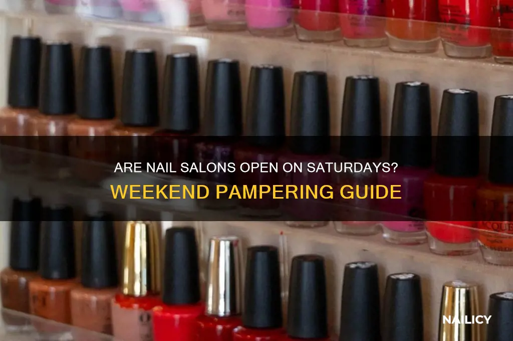 are nail salons open on saturdays