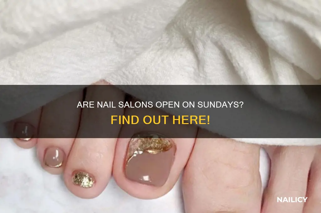 are nail salons open on sunday