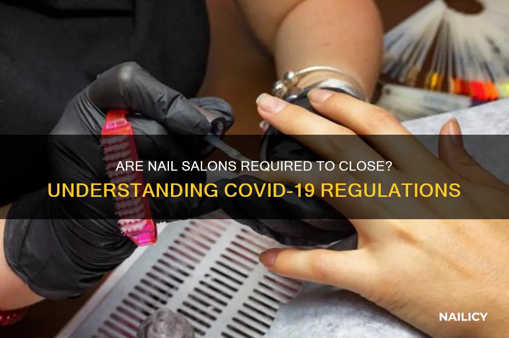 are nail salons required to close