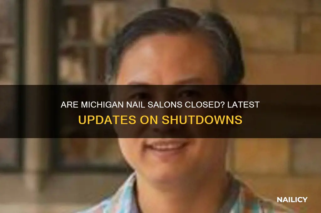 are nail salons shut down in michigan