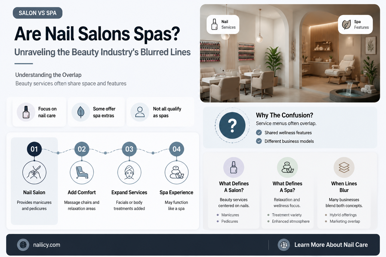 are nail salons considered spas
