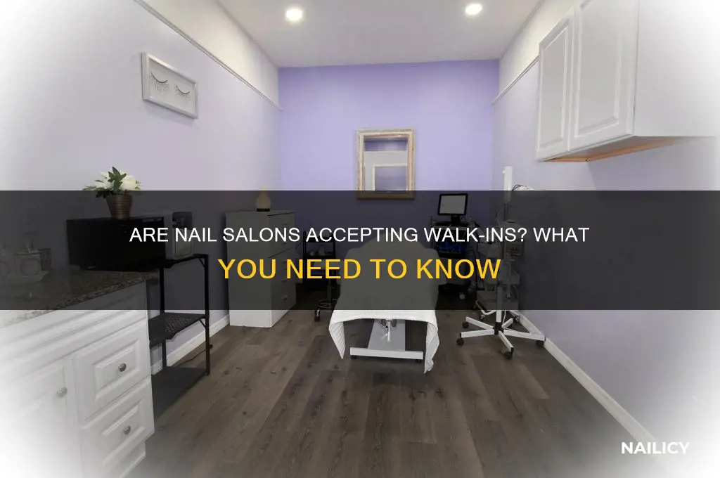 are nail salons taking walk ins