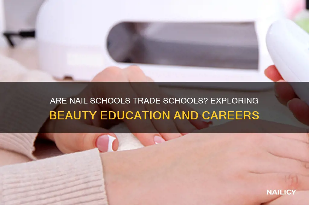 are nail schools trade schools