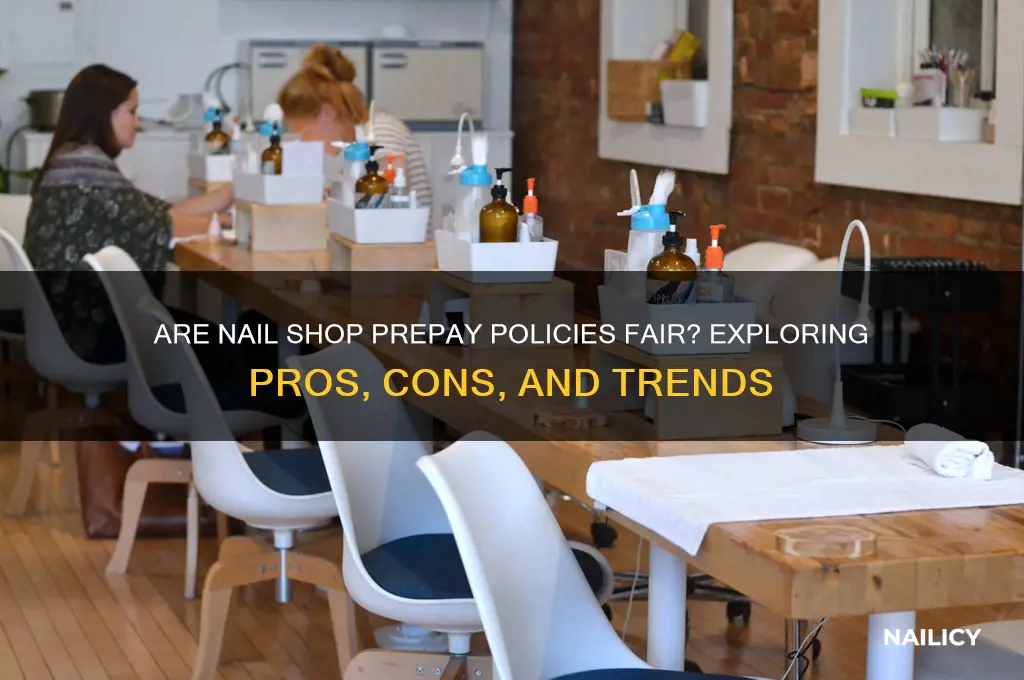 are nail shop prepay