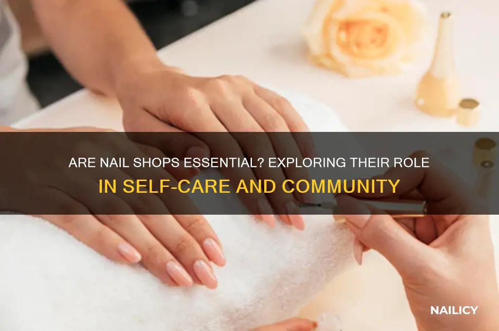 are nail shops essential