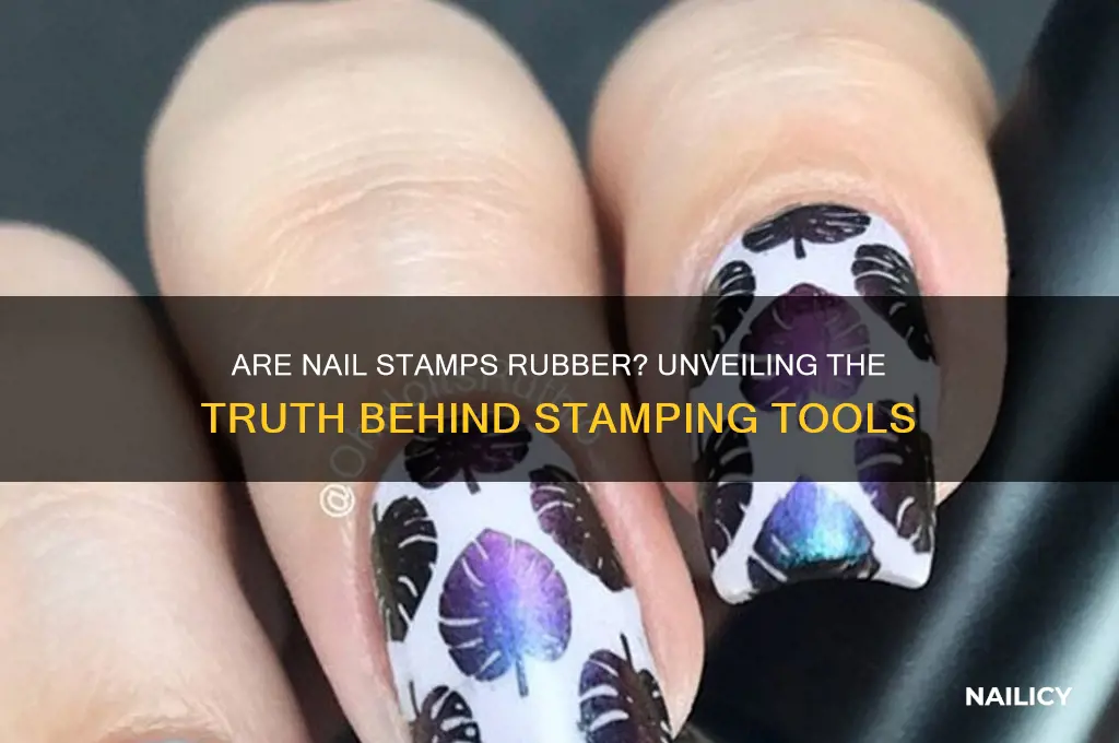 are nail stamps rubber