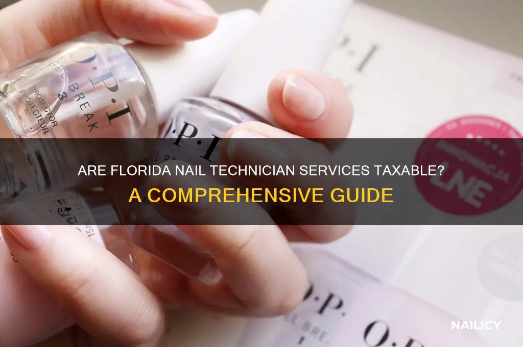 are nail technician services in florida taxable