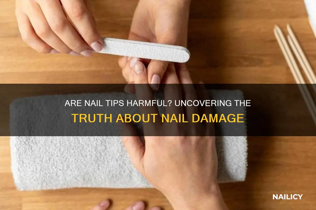 are nail tips damaging