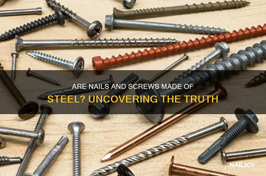 are nails and screw made out of steel