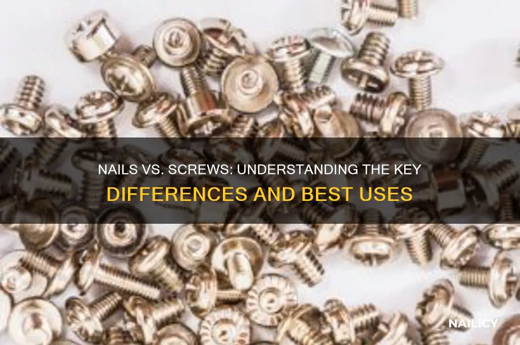 are nails and screws the same thing