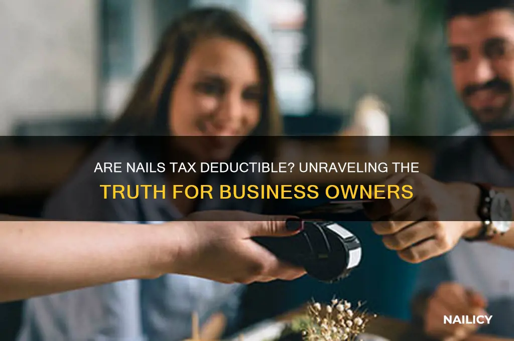 are nails tax deductible