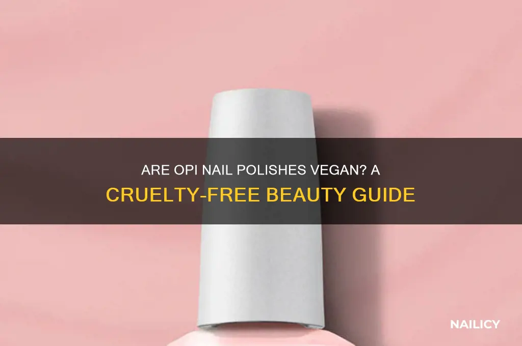 are opi nail polishes vegan