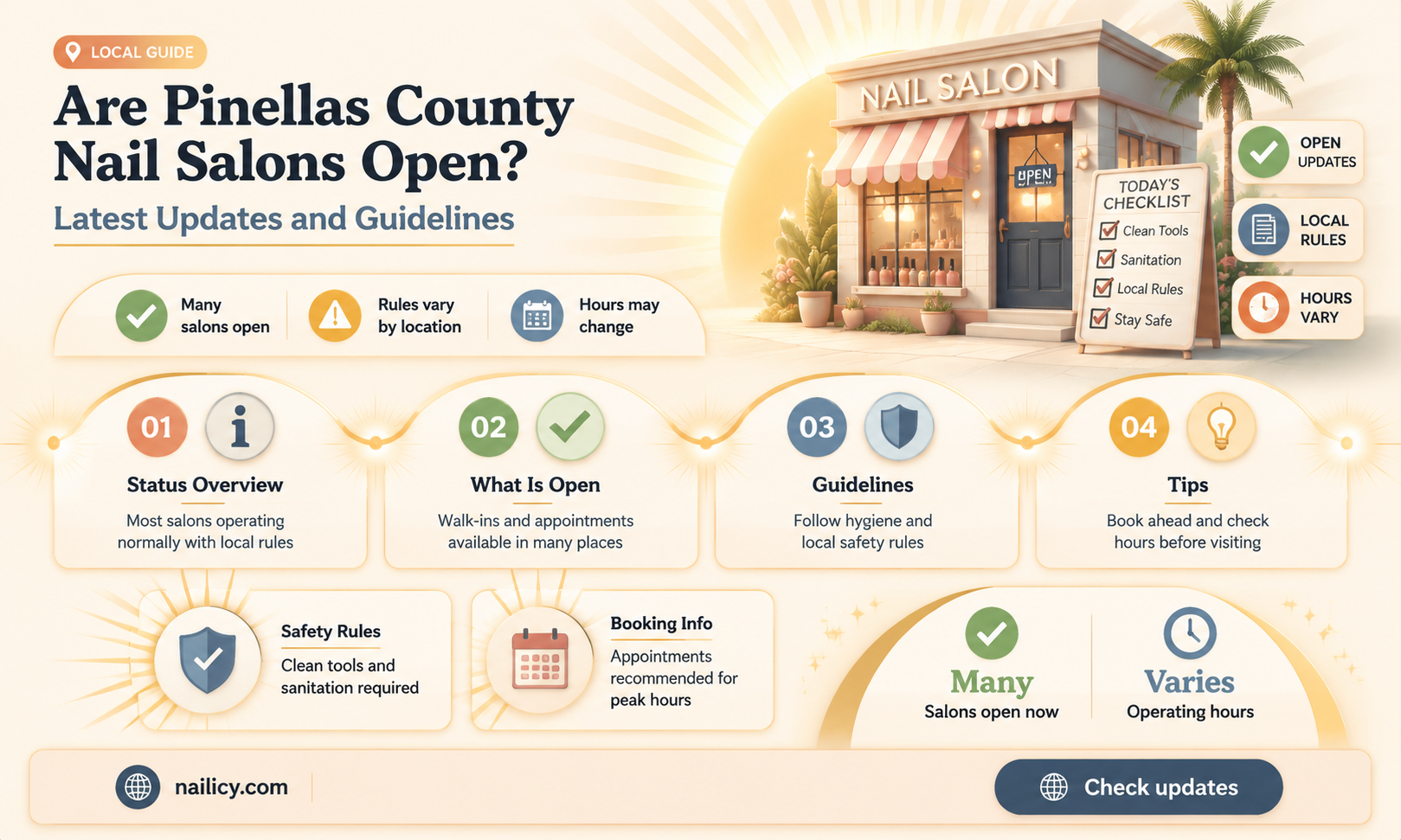 are nail salons open in pinellas county