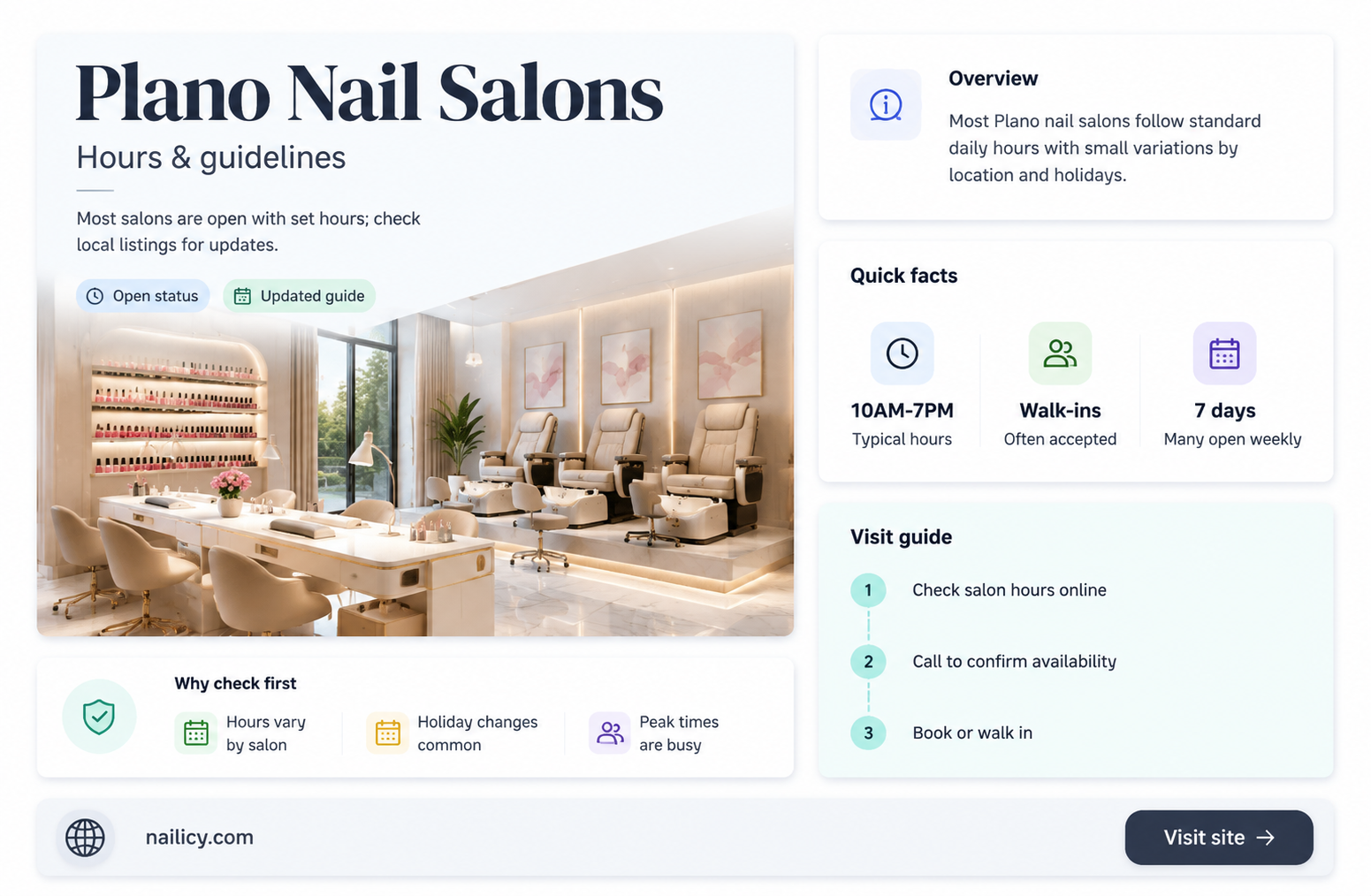 are nail salons open in plano