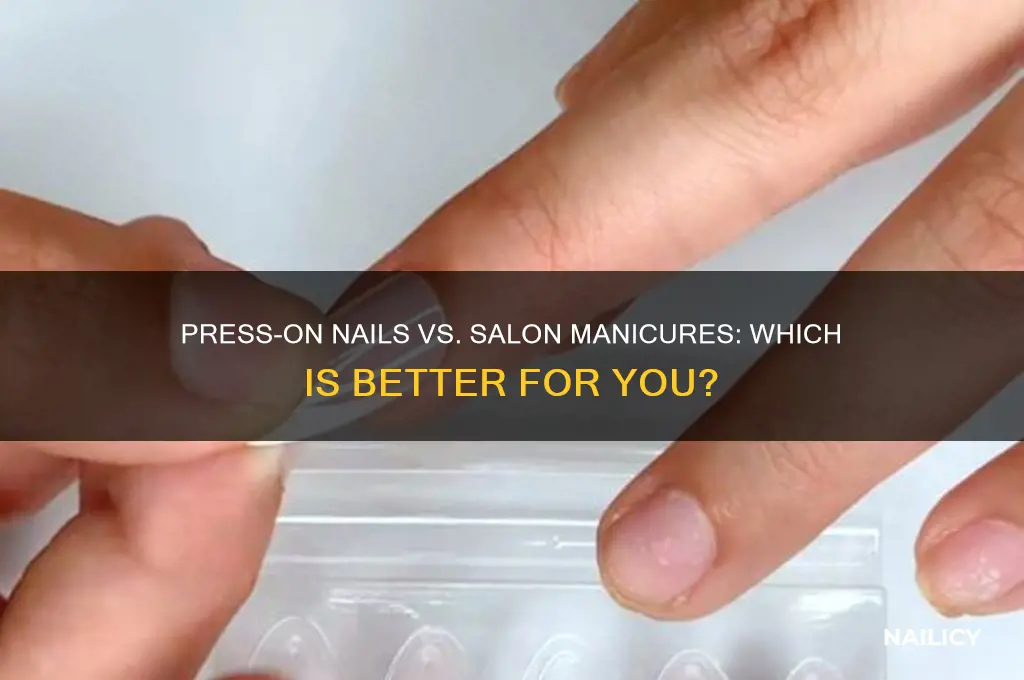 are press on nails and salon the same