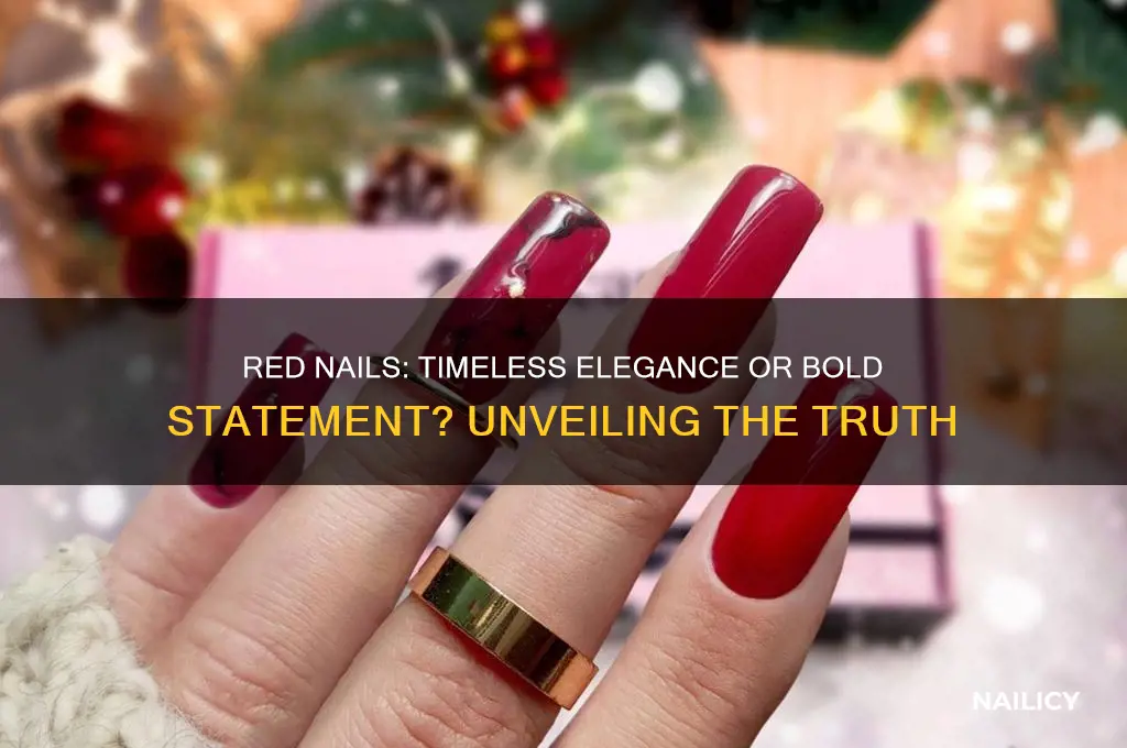 are red nails elegant