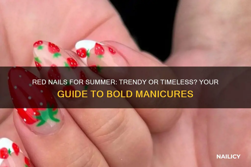 are red nails for summer