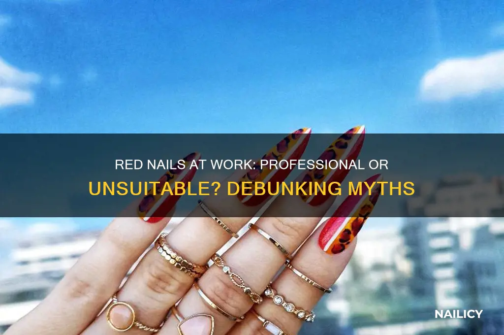 are red nails unprofessional
