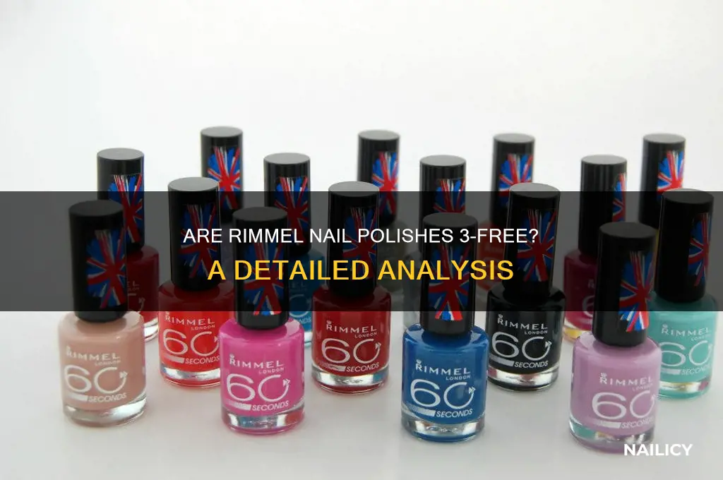 are rimmel nail polishes 3 free