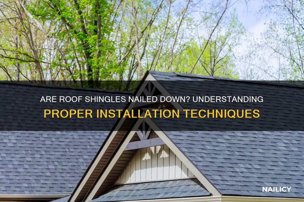 are roof shingles nailed down