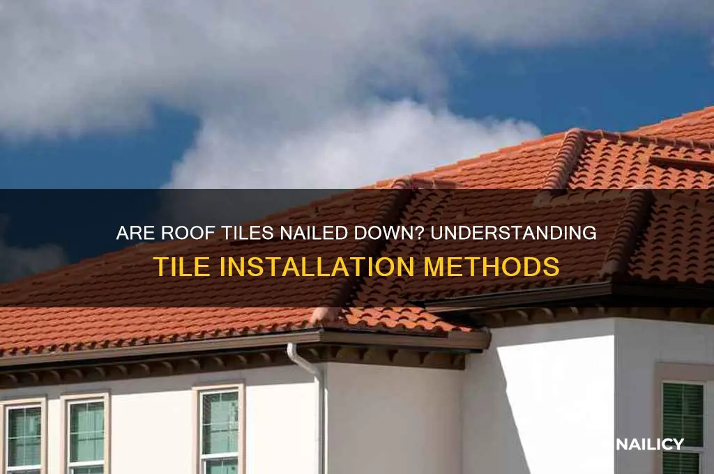 are roof tiles nailed down