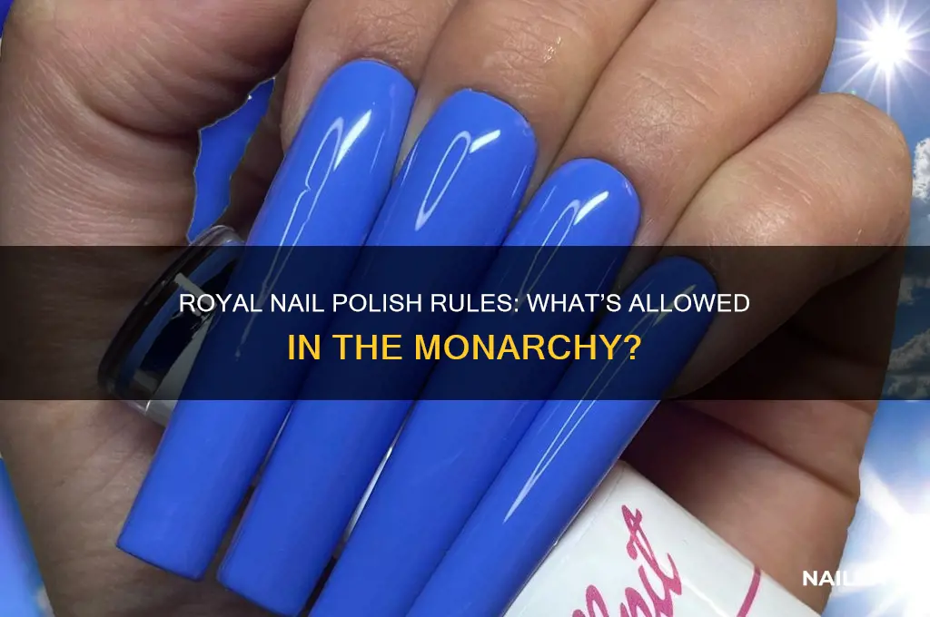 are royals allowed to wear nail polish