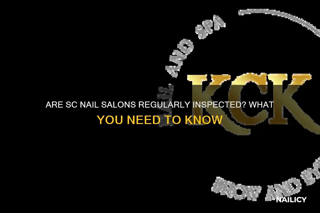 are sc nail salons regularly inspected