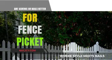 Screws vs. Nails: Which is Best for Fence Pickets?