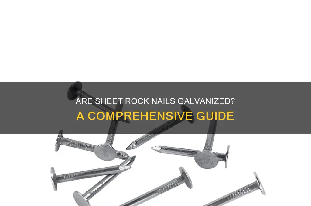 are sheet rock nails galvanized