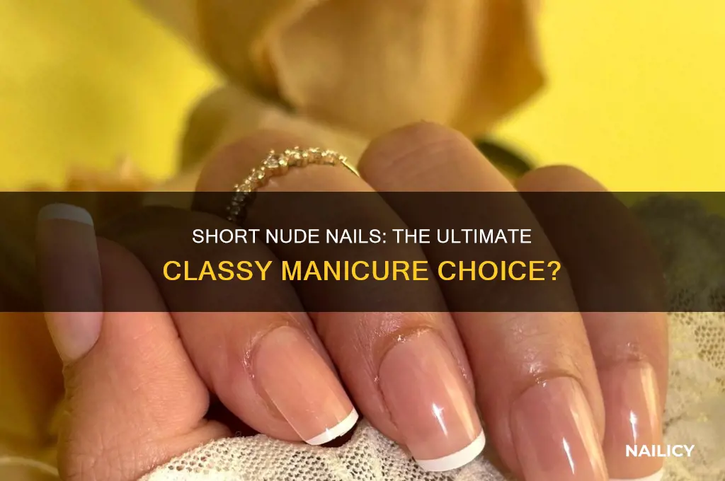 are short nude nails the most classy