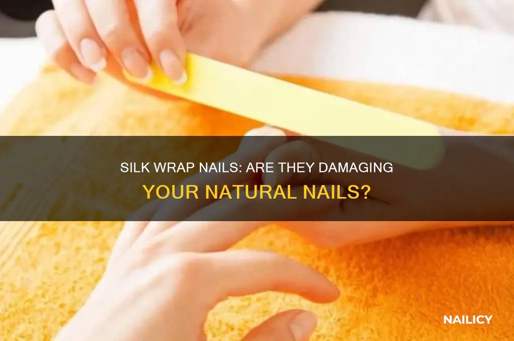 are silk wrap nails damaging