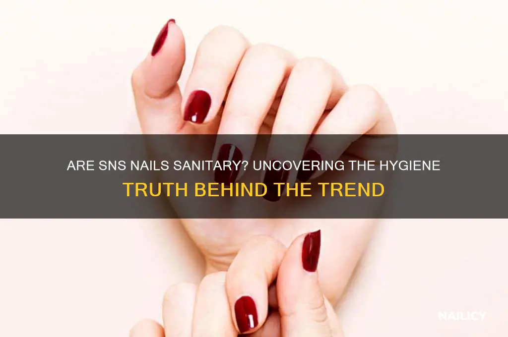 are sns nails sanitary